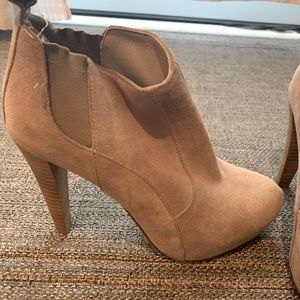 BCBGMaxAzria brown suede booties